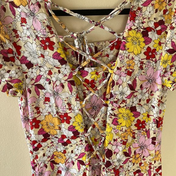 SACRED HAWK | Maxi Floral Button Down Dress XS - Picture 9 of 14